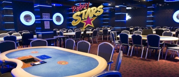 Pohled na prostředí Rebuy Stars Casino Praha